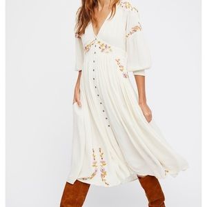 Free people day glow midi dress
